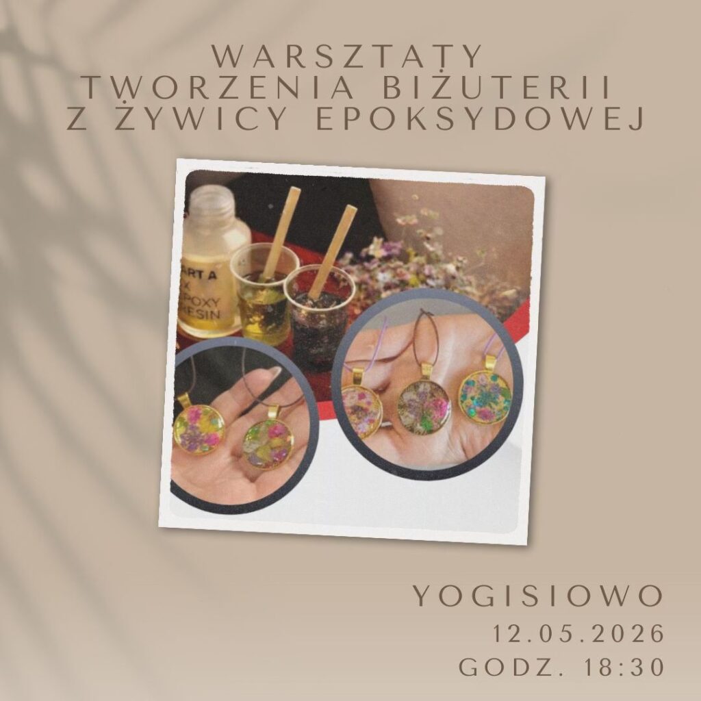 Warsztaty tworzenia biżuterii z żywicy epoksydowej